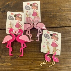 New, lightweight flamingo earrings